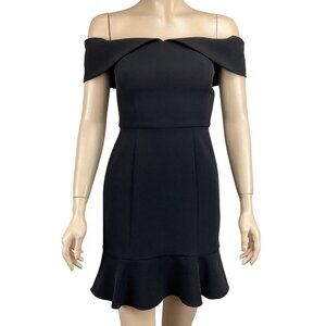 Gianni Bini NWT Black Off-Shoulder‎ Cocktail Dress Size 0 Party